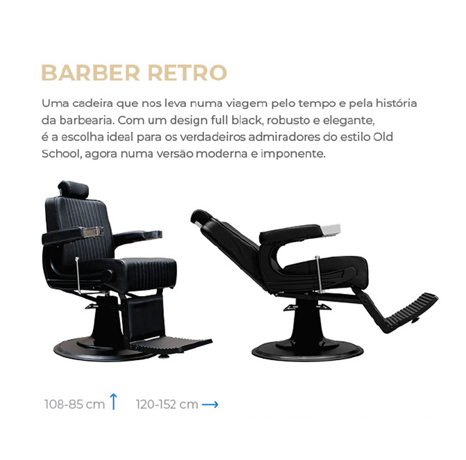 CADEIRA BARBEIRO RETRO